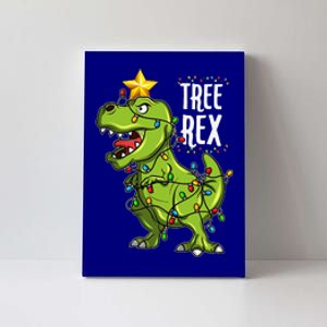 Christmas Dinosaur Tree Rex Lights Xmas Gifts Funny Canvas