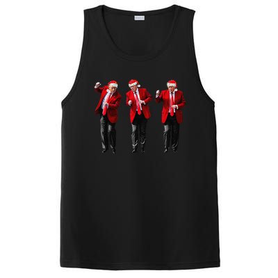 Christmas Donald Trump President 2024 Dancing Funny Santa PosiCharge Competitor Tank