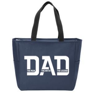 Cool Dad The Man The Myth The Legend Zip Tote Bag