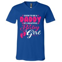 Cute Dad To Be Soon To Be A Daddy Gift V-Neck T-Shirt