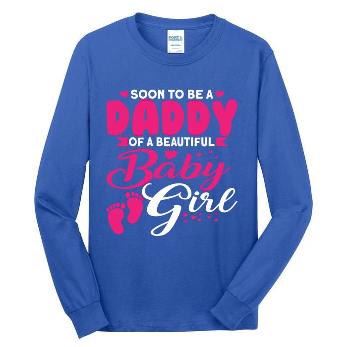 Cute Dad To Be Soon To Be A Daddy Gift Tall Long Sleeve T-Shirt