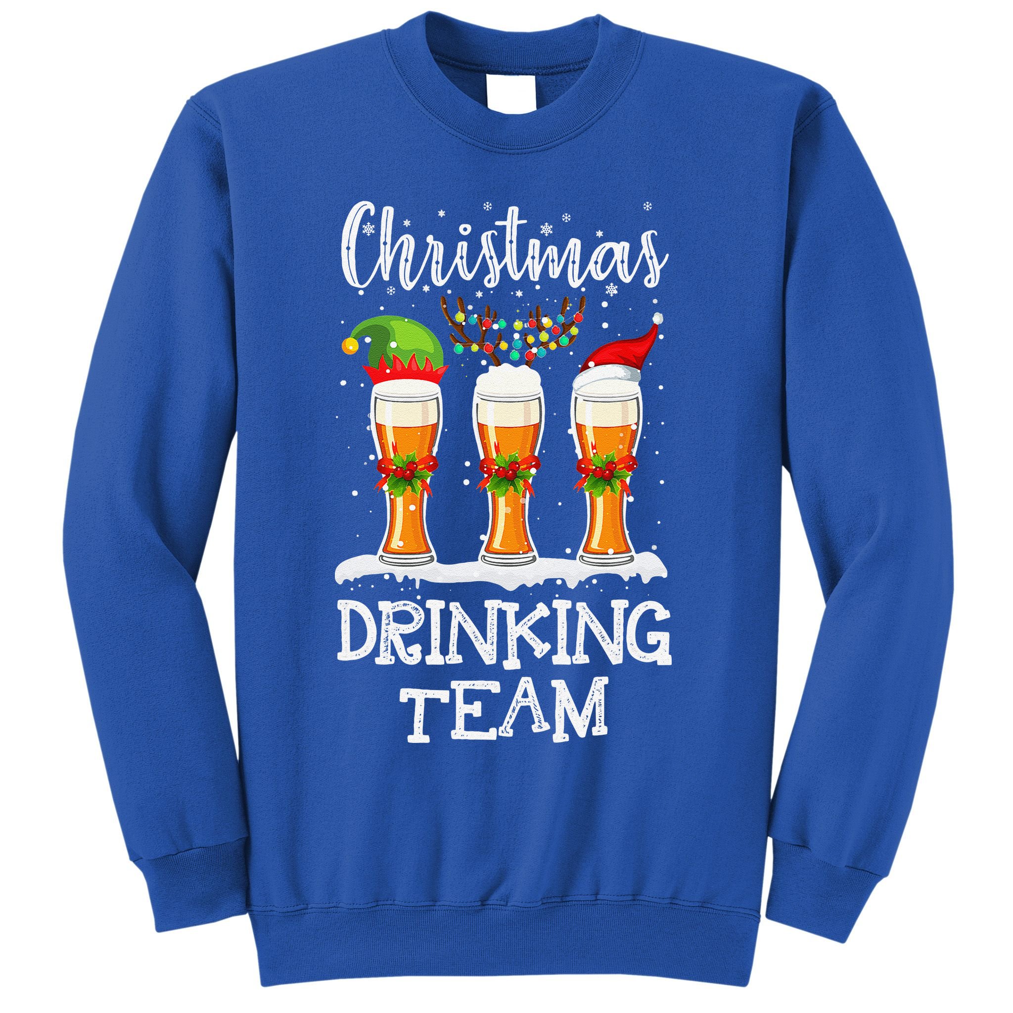 Christmas Drinking Team Holiday Season Xmas Beer Lover Sweatshirt