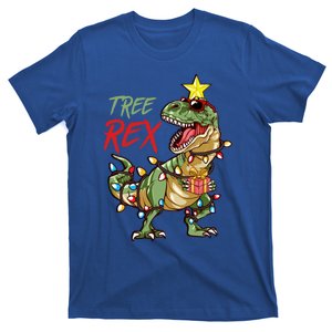 Christmas Dinosaur Tree Rex Lights Trex Xmas Gifts T-Shirt