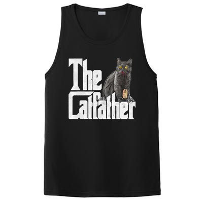 Cat Dad The Catfather Crazy Cat Father Kitty Daddy PosiCharge Competitor Tank