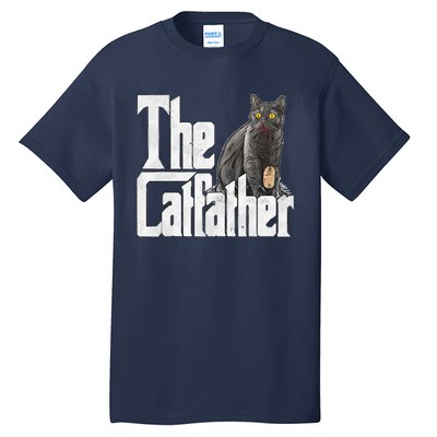 Cat Dad The Catfather Crazy Cat Father Kitty Daddy Tall T-Shirt