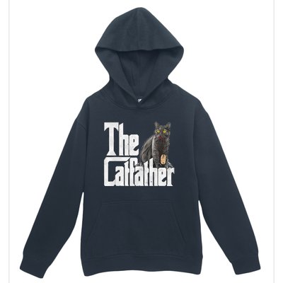 Cat Dad The Catfather Crazy Cat Father Kitty Daddy Urban Pullover Hoodie