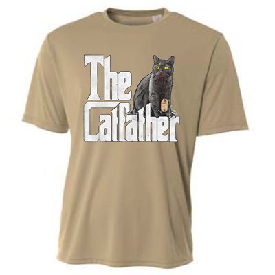 Cat Dad The Catfather Crazy Cat Father Kitty Daddy Cooling Performance Crew T-Shirt