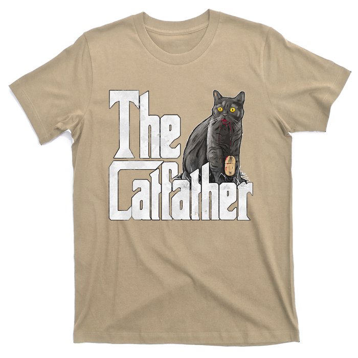 Cat Dad The Catfather Crazy Cat Father Kitty Daddy T-Shirt