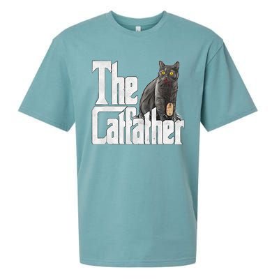 Cat Dad The Catfather Crazy Cat Father Kitty Daddy Sueded Cloud Jersey T-Shirt