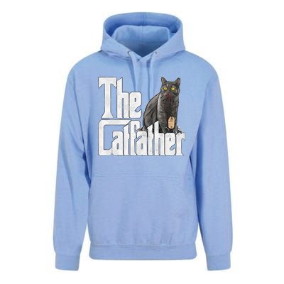 Cat Dad The Catfather Crazy Cat Father Kitty Daddy Unisex Surf Hoodie