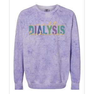 CCHT Dialysis Technician Hemodialysis Funny Kidney Dialysis Colorblast Crewneck Sweatshirt