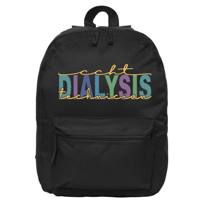 CCHT Dialysis Technician Hemodialysis Funny Kidney Dialysis 16 in Basic Backpack