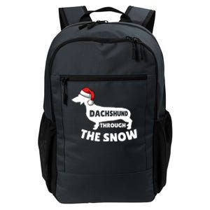 Christmas Dashing Through The Snow Dachshund Gift Cute Gift Daily Commute Backpack