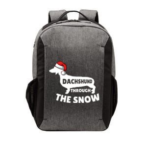 Christmas Dashing Through The Snow Dachshund Gift Cute Gift Vector Backpack