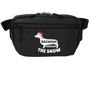 Christmas Dashing Through The Snow Dachshund Gift Cute Gift Crossbody Pack