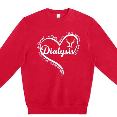 CCHT Dialysis Technician Kidney Hemodialysis Dialysis Tech Premium Crewneck Sweatshirt