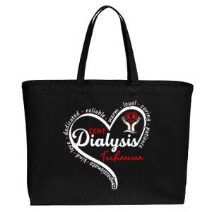 CCHT Dialysis Technician Kidney Hemodialysis Dialysis Tech Cotton Canvas Jumbo Tote