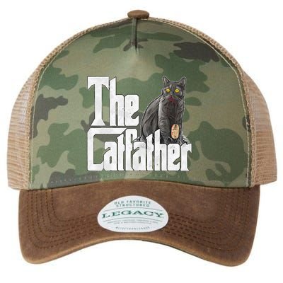 Cat Dad The Catfather Crazy Cat Father Kitty Daddy Legacy Tie Dye Trucker Hat
