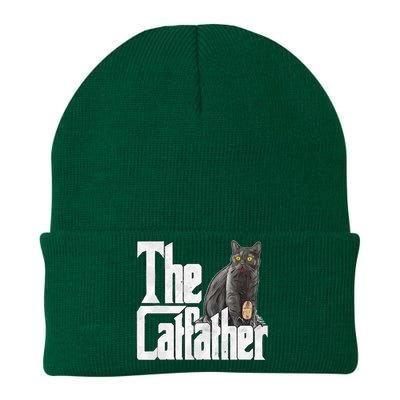 Cat Dad The Catfather Crazy Cat Father Kitty Daddy Knit Cap Winter Beanie