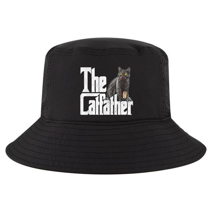 Cat Dad The Catfather Crazy Cat Father Kitty Daddy Cool Comfort Performance Bucket Hat