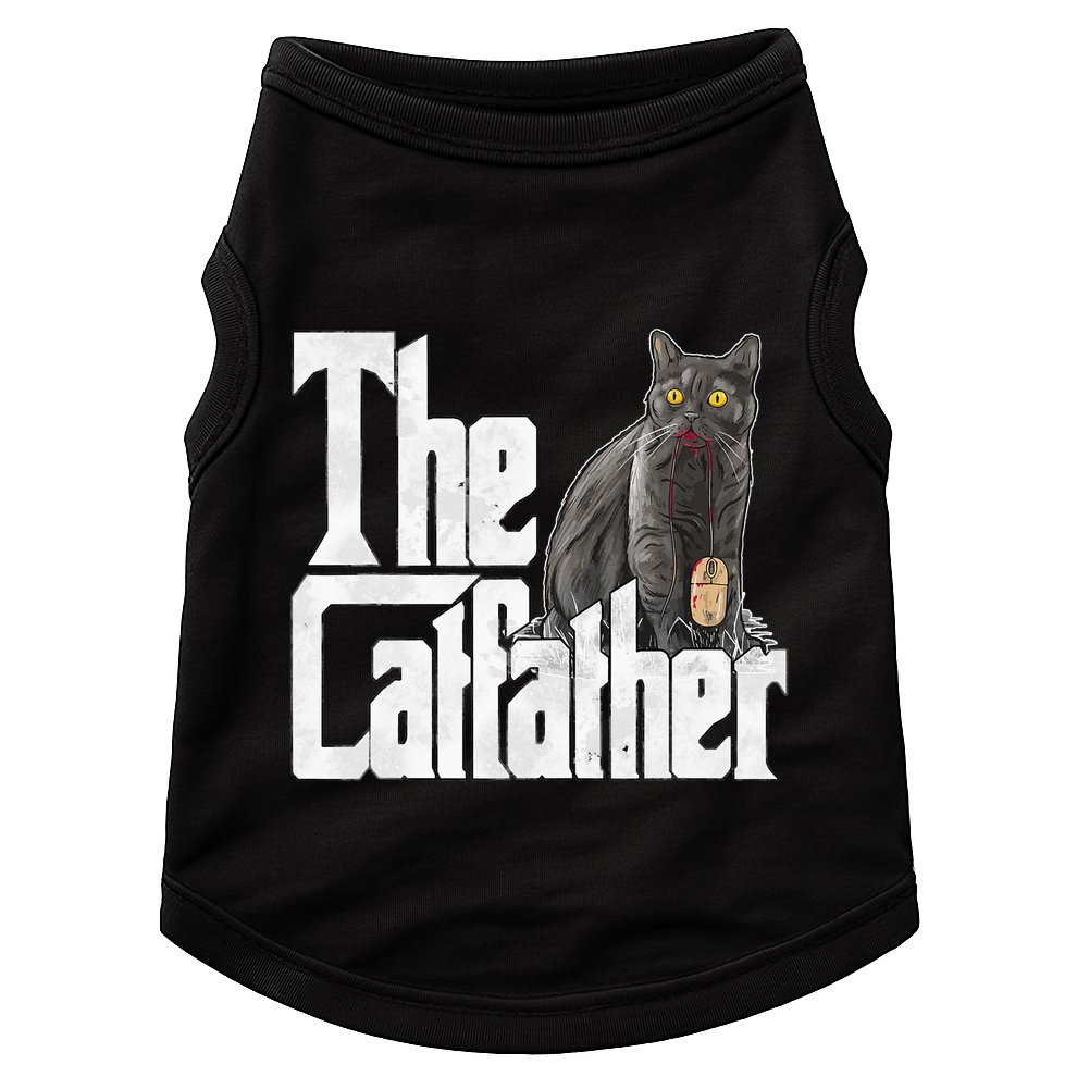 Cat Dad The Catfather Crazy Cat Father Kitty Daddy Doggie Tank