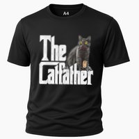 Cat Dad The Catfather Crazy Cat Father Kitty Daddy Cooling Performance Crew T-Shirt