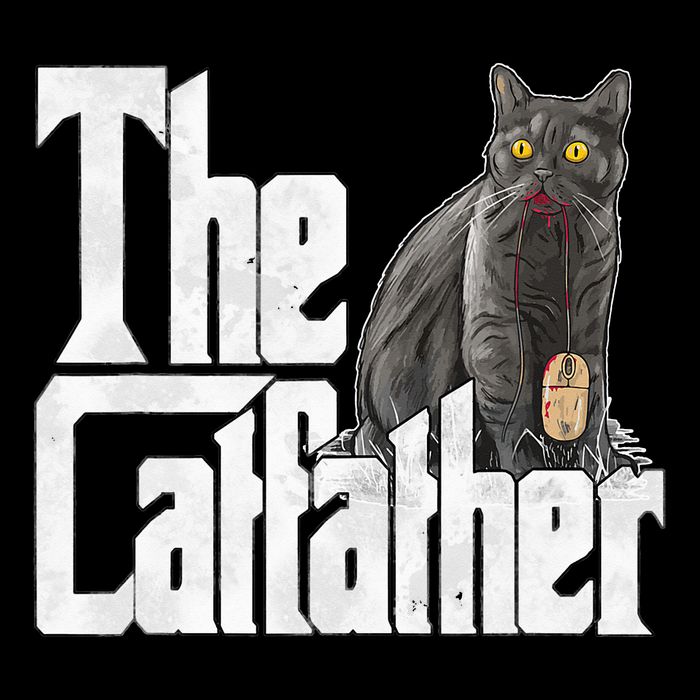 Cat Dad The Catfather Crazy Cat Father Kitty Daddy Cooling Performance Crew T-Shirt
