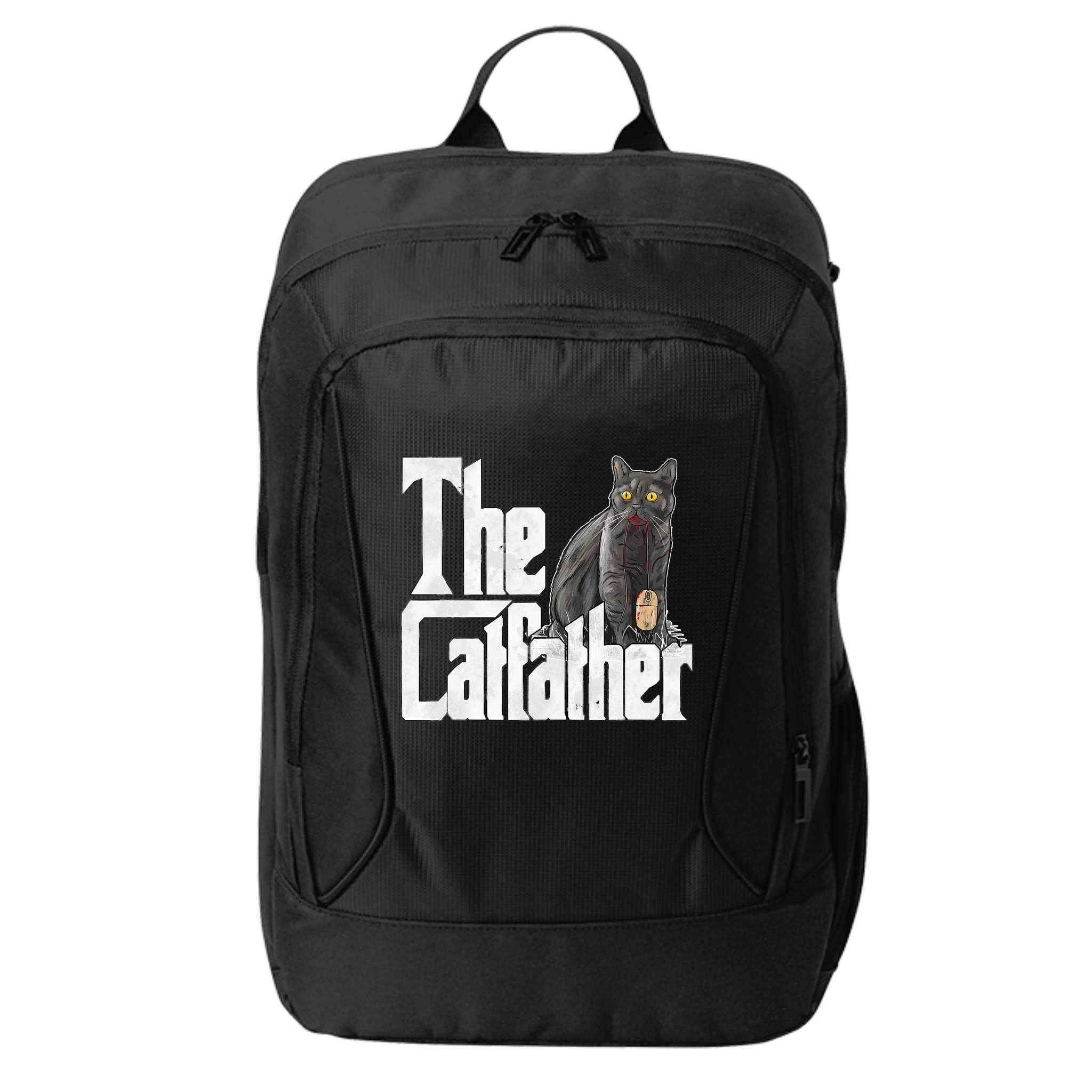 Cat Dad The Catfather Crazy Cat Father Kitty Daddy City Backpack