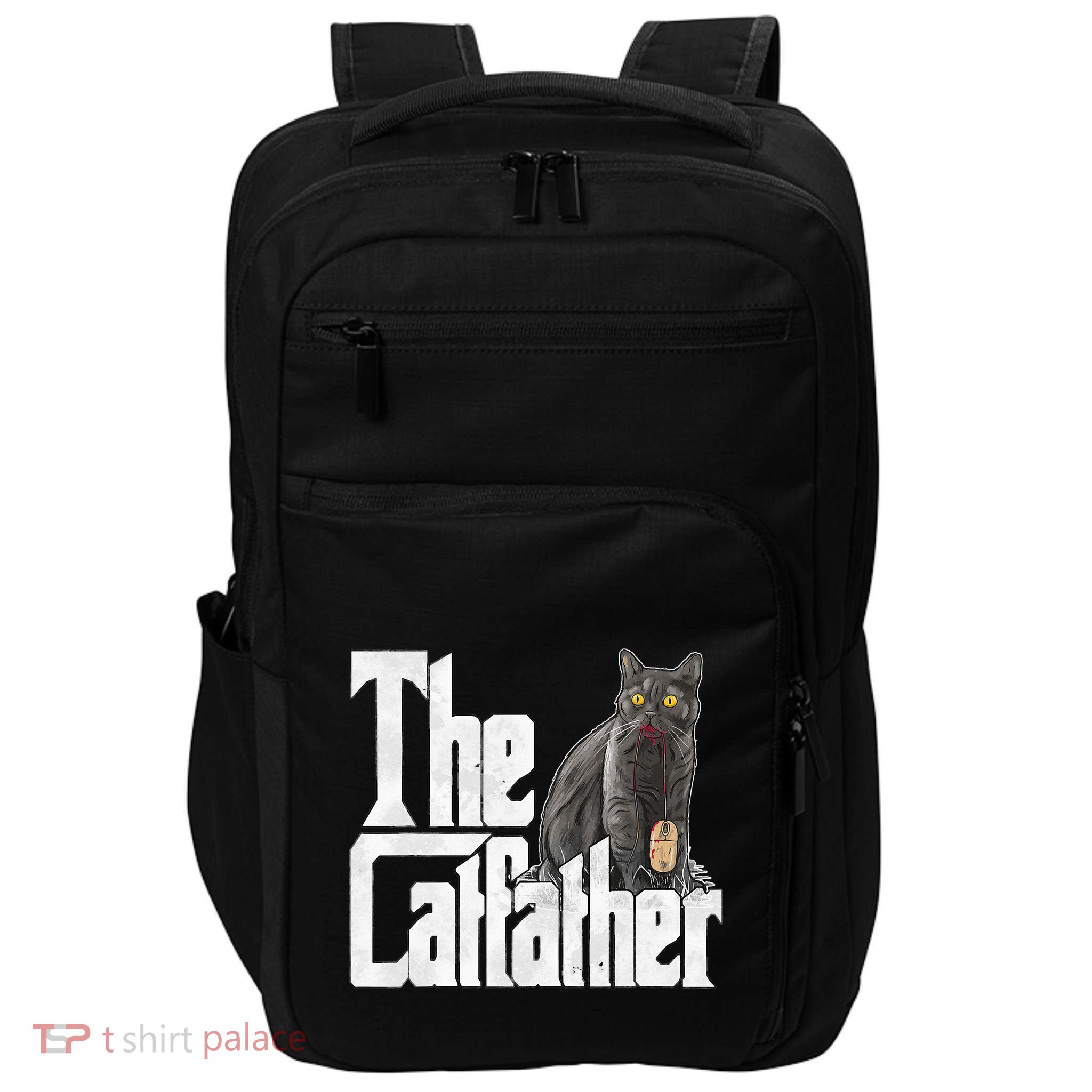 Cat Dad The Catfather Crazy Cat Father Kitty Daddy Impact Tech Backpack