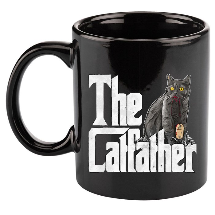 Cat Dad The Catfather Crazy Cat Father Kitty Daddy 11oz C Handle Ceramic Mug