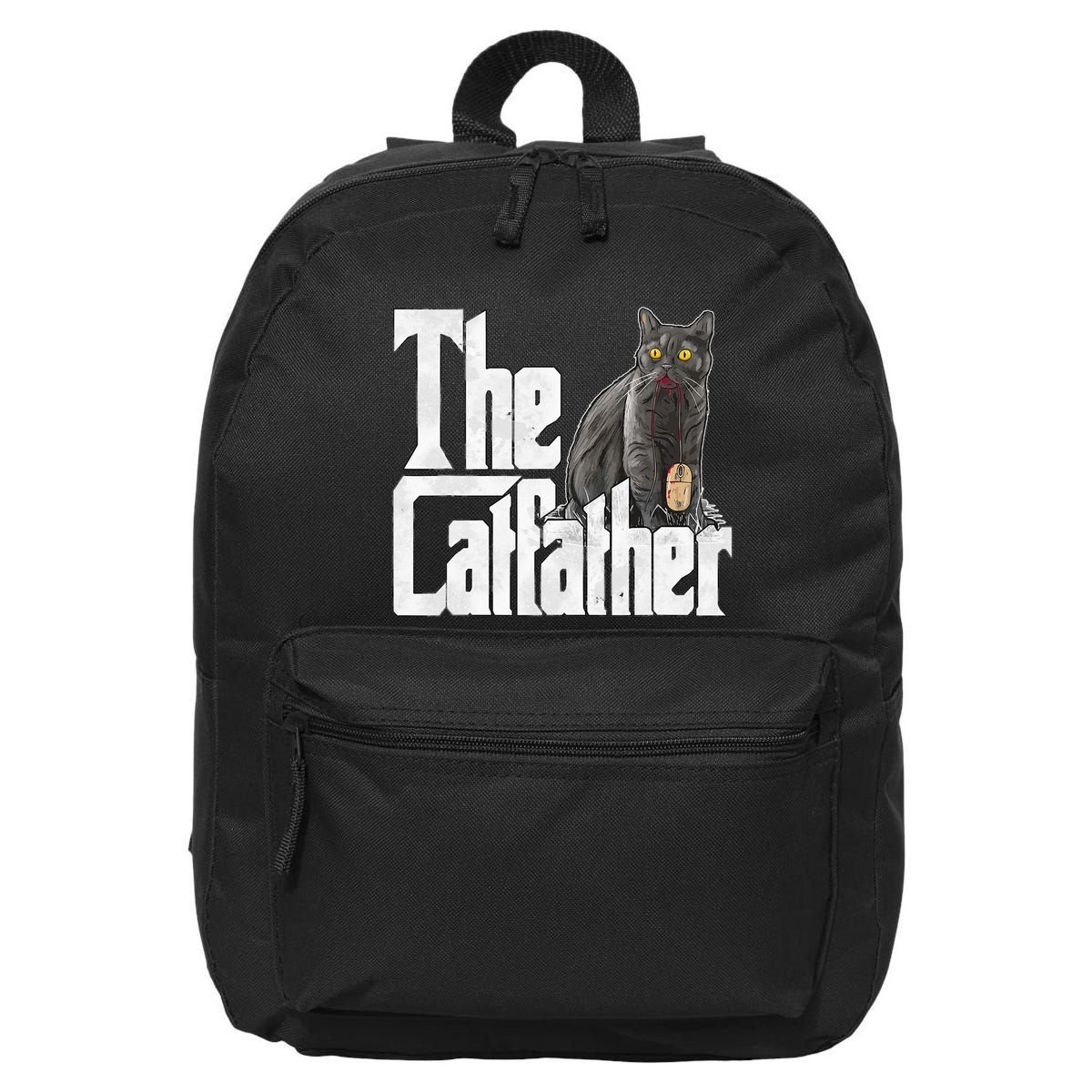 Cat Dad The Catfather Crazy Cat Father Kitty Daddy 16 in Basic Backpack