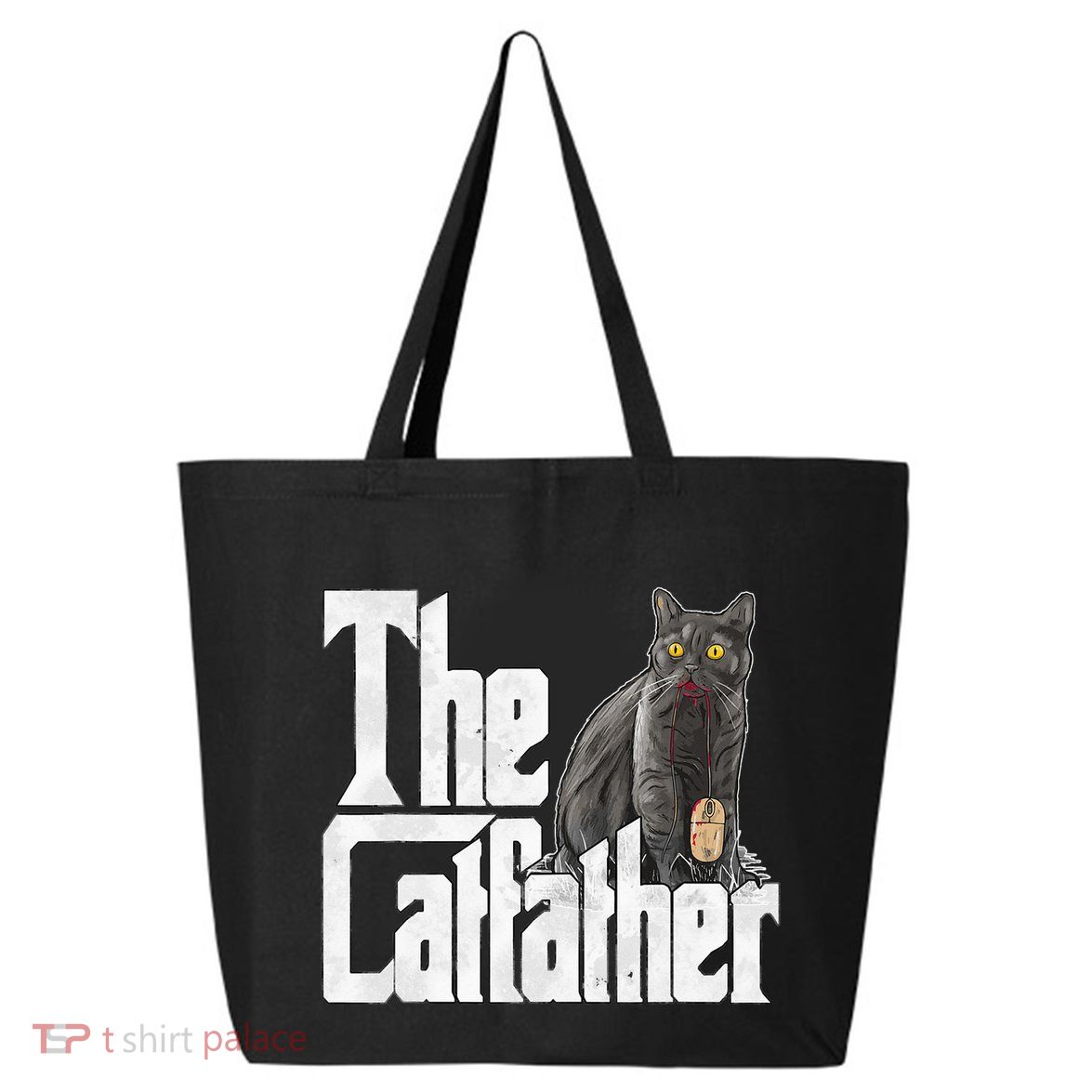 Cat Dad The Catfather Crazy Cat Father Kitty Daddy 25L Jumbo Tote