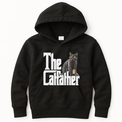 Cat Dad The Catfather Crazy Cat Father Kitty Daddy Kids Hoodie
