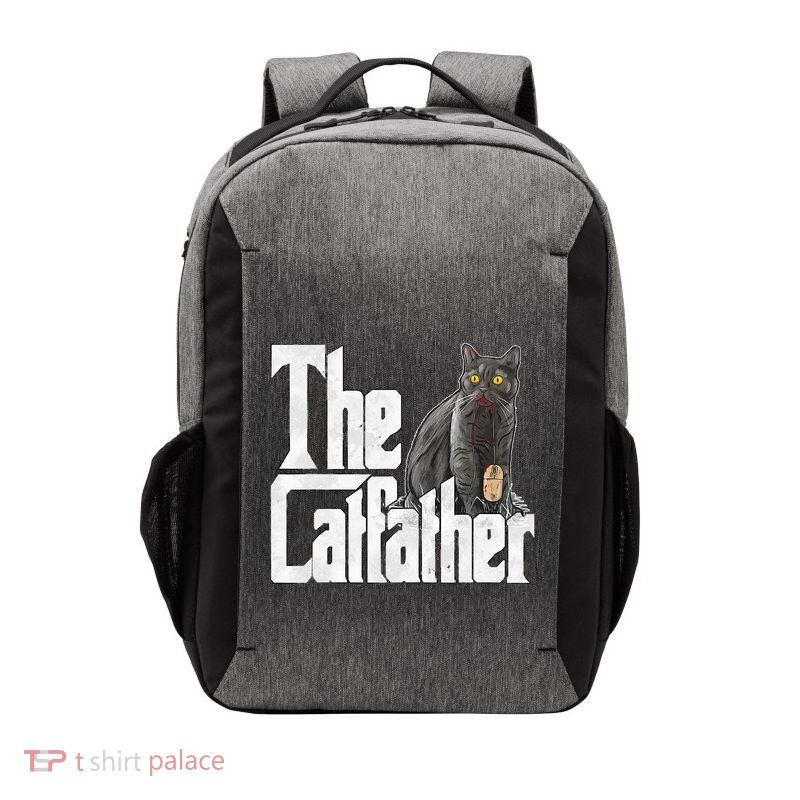 Cat Dad The Catfather Crazy Cat Father Kitty Daddy Vector Backpack