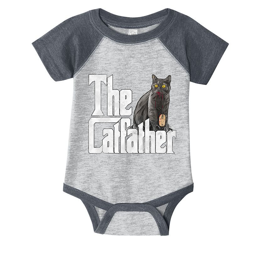 Cat Dad The Catfather Crazy Cat Father Kitty Daddy Infant Baby Jersey Bodysuit