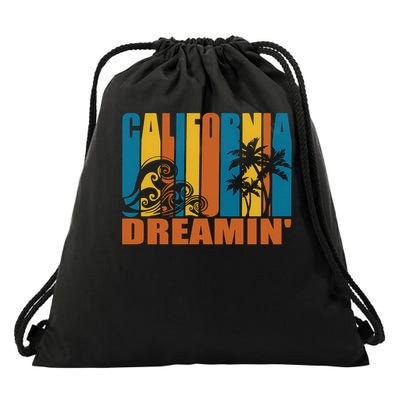 California Dreamin' T-Shirt Drawstring Bag
