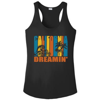 California Dreamin' T-Shirt Ladies PosiCharge Competitor Racerback Tank