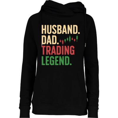 Cool Day Trading For Dad Father Stocks Trader Stock Market Womens Funnel Neck Pullover Hood