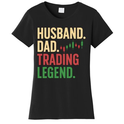 Cool Day Trading For Dad Father Stocks Trader Stock Market Women's T-Shirt