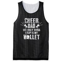 Cheer Dad The Only Thing I Flip Is My Wallet funny quote Mesh Reversible Basketball Jersey Tank