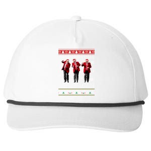 Christmas Donald Trump President 2024 Dancing Funny Santa Meaningful Gift Snapback Five-Panel Rope Hat