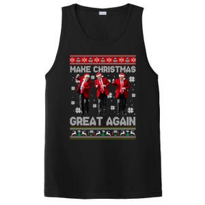 Christmas Donald Trump President 2024 Dancing Funny Santa Meaningful Gift PosiCharge Competitor Tank