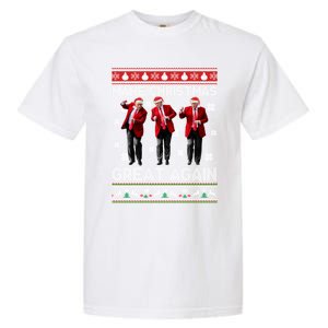 Christmas Donald Trump President 2024 Dancing Funny Santa Meaningful Gift Garment-Dyed Heavyweight T-Shirt