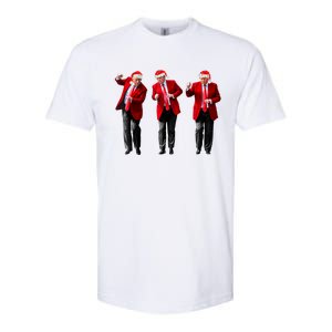 Christmas Donald Trump President 2024 Dancing Funny Santa Softstyle CVC T-Shirt