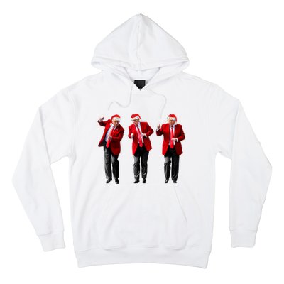 Christmas Donald Trump President 2024 Dancing Funny Santa Hoodie