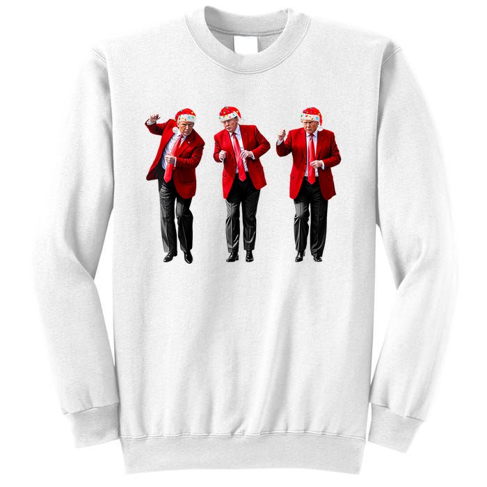 Christmas Donald Trump President 2024 Dancing Funny Santa Sweatshirt