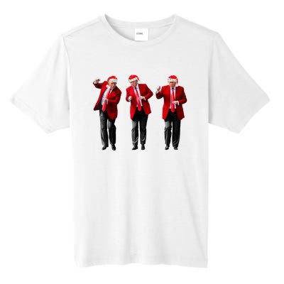 Christmas Donald Trump President 2024 Dancing Funny Santa Tall Fusion ChromaSoft Performance T-Shirt