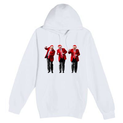 Christmas Donald Trump President 2024 Dancing Funny Santa Premium Pullover Hoodie