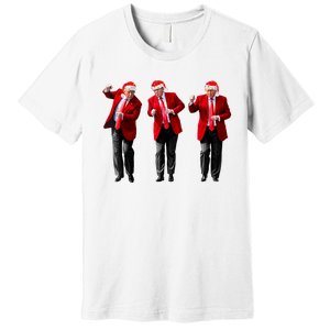 Christmas Donald Trump President 2024 Dancing Funny Santa Premium T-Shirt