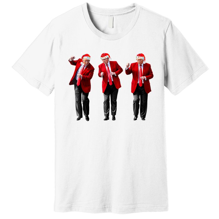 Christmas Donald Trump President 2024 Dancing Funny Santa Premium T-Shirt